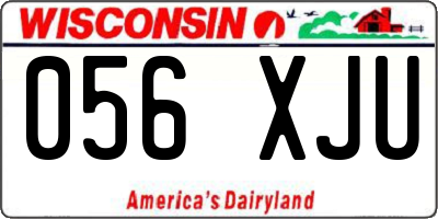 WI license plate 056XJU