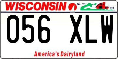 WI license plate 056XLW