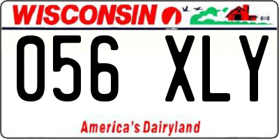 WI license plate 056XLY