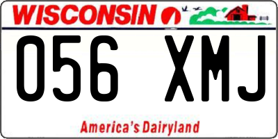 WI license plate 056XMJ