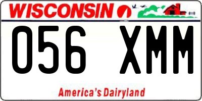 WI license plate 056XMM