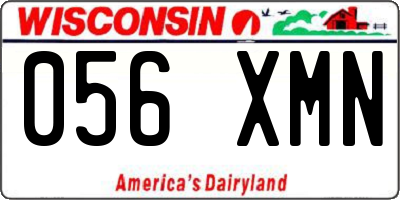 WI license plate 056XMN
