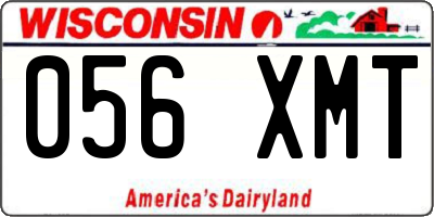 WI license plate 056XMT