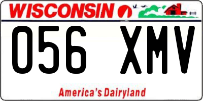 WI license plate 056XMV