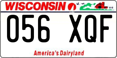 WI license plate 056XQF
