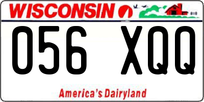 WI license plate 056XQQ