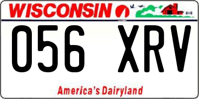 WI license plate 056XRV