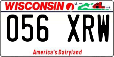 WI license plate 056XRW