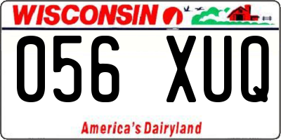 WI license plate 056XUQ