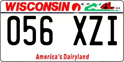 WI license plate 056XZI