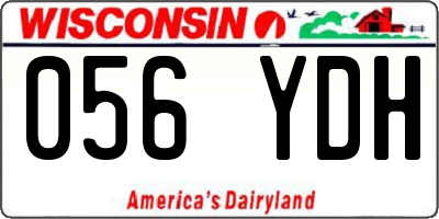WI license plate 056YDH