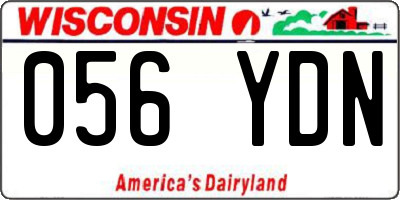 WI license plate 056YDN