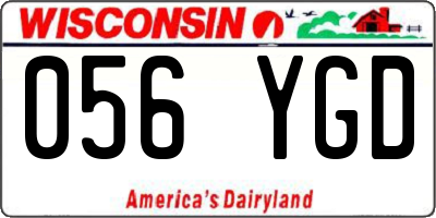 WI license plate 056YGD
