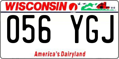 WI license plate 056YGJ