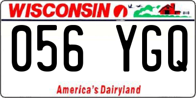 WI license plate 056YGQ