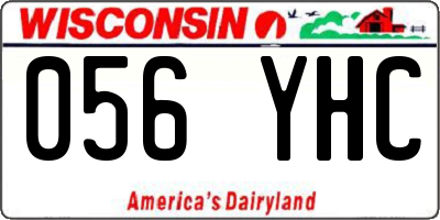 WI license plate 056YHC