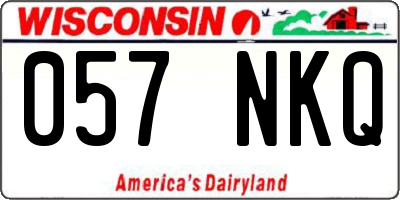 WI license plate 057NKQ