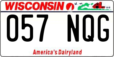 WI license plate 057NQG