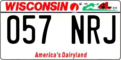 WI license plate 057NRJ