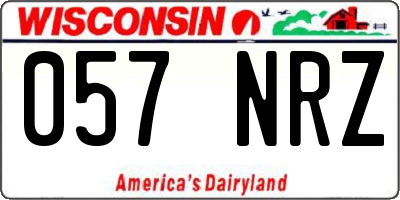 WI license plate 057NRZ