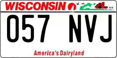 WI license plate 057NVJ