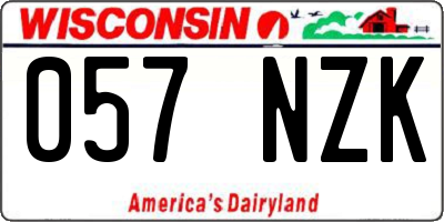 WI license plate 057NZK
