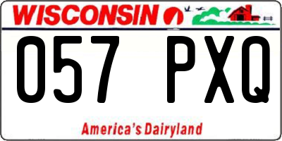 WI license plate 057PXQ