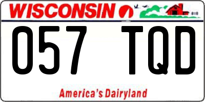 WI license plate 057TQD