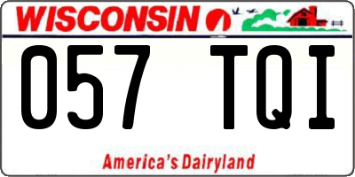 WI license plate 057TQI