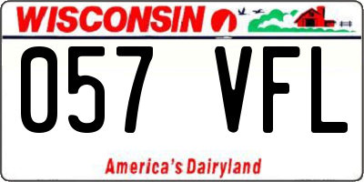 WI license plate 057VFL