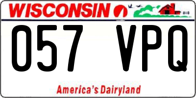 WI license plate 057VPQ