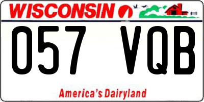 WI license plate 057VQB