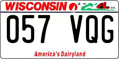 WI license plate 057VQG