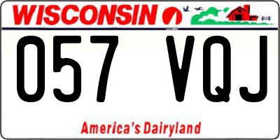 WI license plate 057VQJ