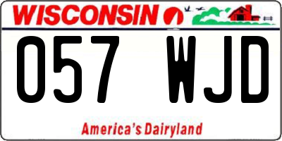 WI license plate 057WJD