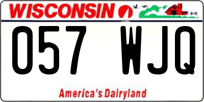 WI license plate 057WJQ