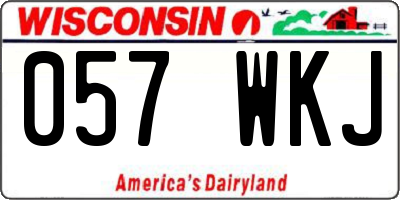 WI license plate 057WKJ