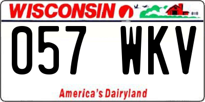 WI license plate 057WKV