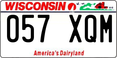 WI license plate 057XQM
