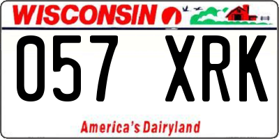 WI license plate 057XRK