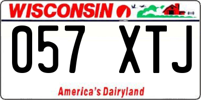 WI license plate 057XTJ
