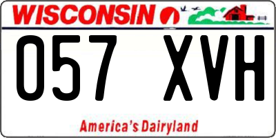 WI license plate 057XVH