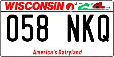 WI license plate 058NKQ
