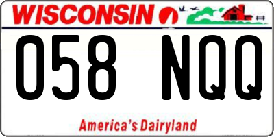 WI license plate 058NQQ