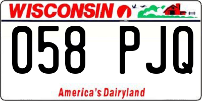 WI license plate 058PJQ