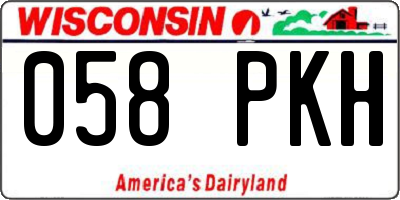 WI license plate 058PKH