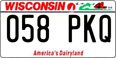 WI license plate 058PKQ