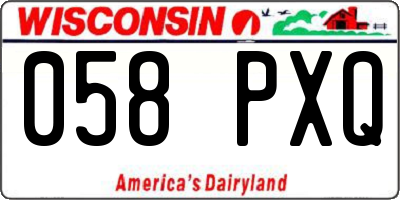 WI license plate 058PXQ