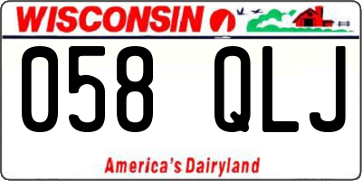WI license plate 058QLJ