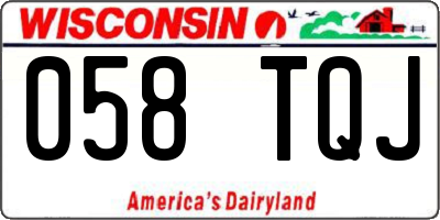 WI license plate 058TQJ